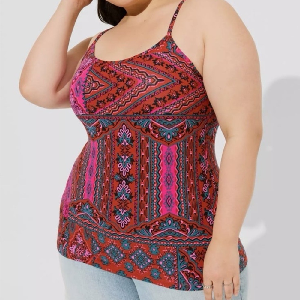 Torrid Foxy Cami Tribal Print Size 00